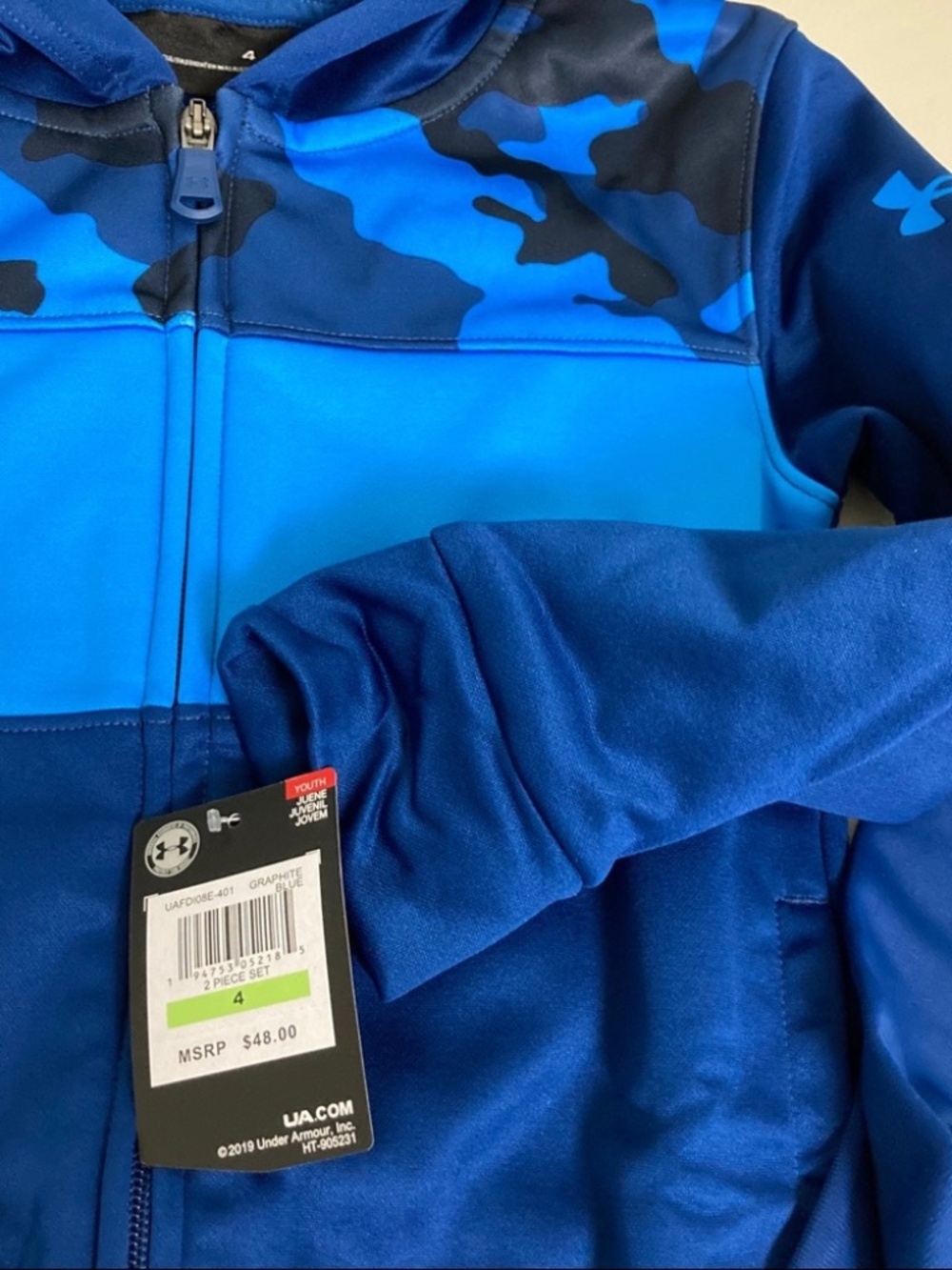Under Armour blue camouflage pants set 2101 - Picture 7 of 7